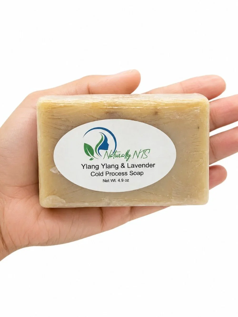 Naturally NTS Ylang Ylang & Lavender Cold Process Soap – 4.9 oz – Beige